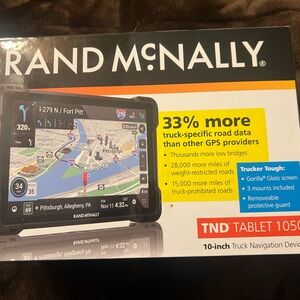 Rand McNally TND 10” tablet Navigation